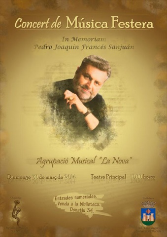 Cartell del concert, obra d'Eloy Garrido Vanyó
