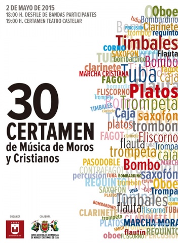 Cartell 30 Certamen de Música de Moros i Cristians d'Elda