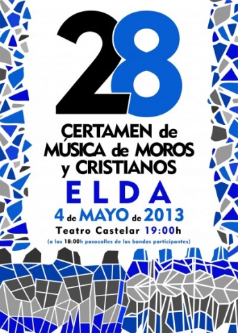 Cartell del 28 Certamen de Música Festera d'Elda