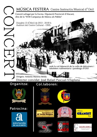 Cartell del concert d'Onil Cartell del concert d'Onil