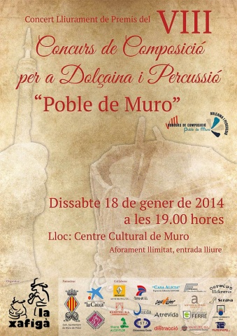 Cartell del concurs de lliurament de premis.