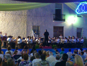 La banda d'Aigües al concert de música festera del 2012