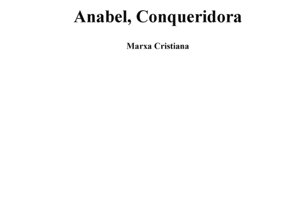 Portada de la marxa cristiana "Anabel, Conqueridora"