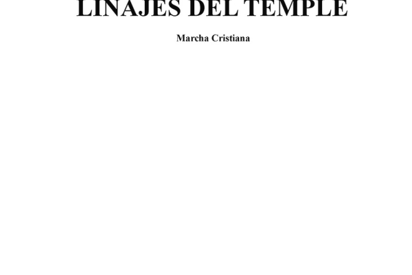 Portada de la marxa cristiana "Linajes del Temple"